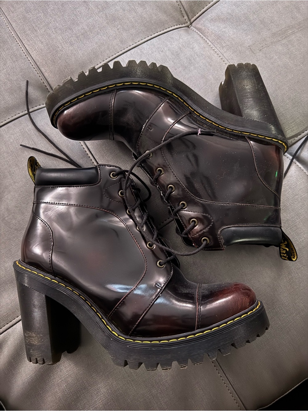 Dr Martens AVERIL WOMEN'S ARCADIA LEATHER HEELED ANKLE BOOTS